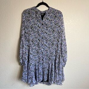 Vici Floral Long Sleeve Mini Dress